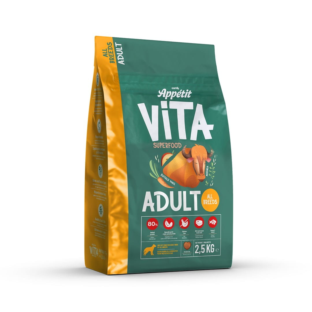 Comfy Appetit Vita Buffalo Karma Sucha Dla Dorosłych Psów Bawół 2,5kg